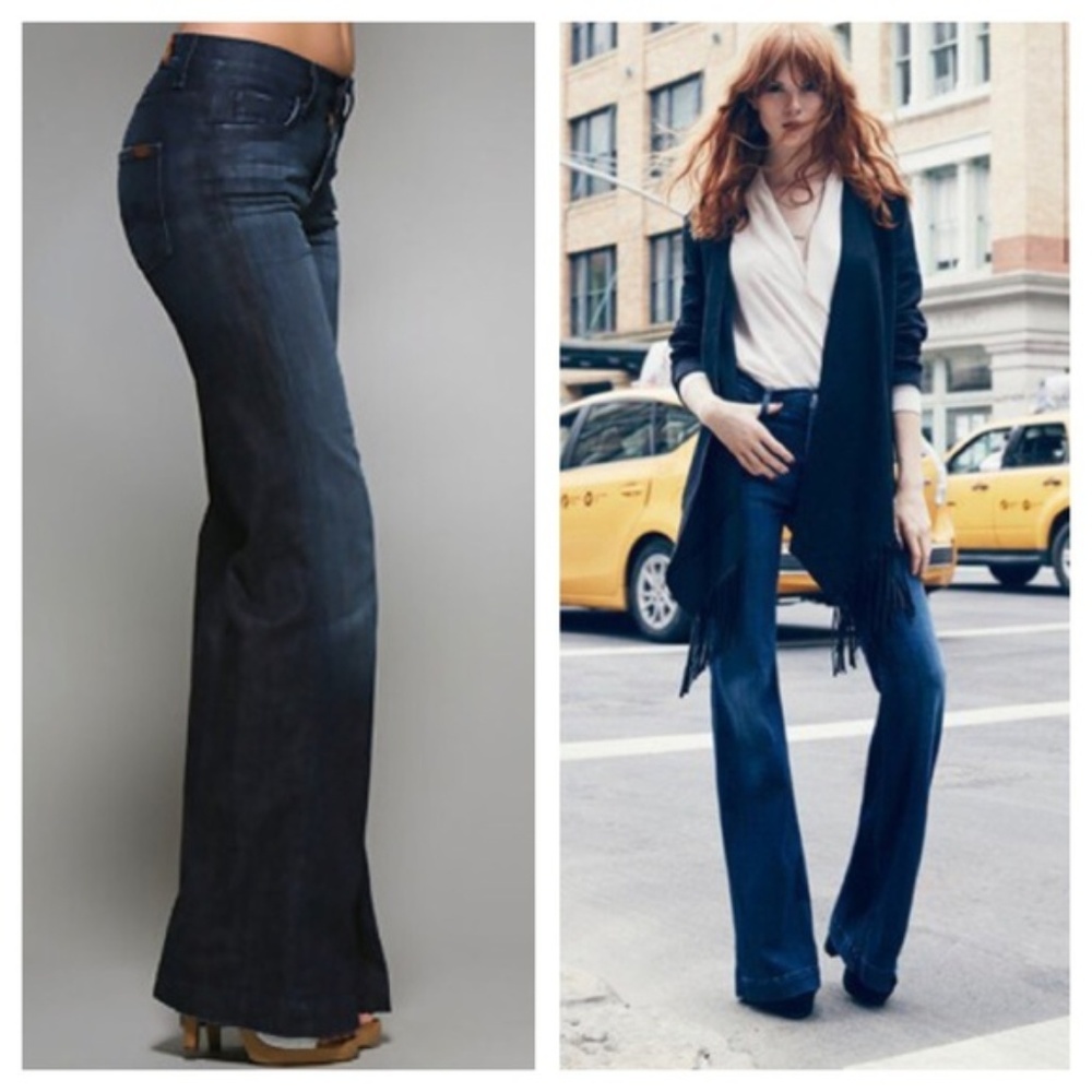 7 For All Mankind Ginger Wide Leg Jeans 26